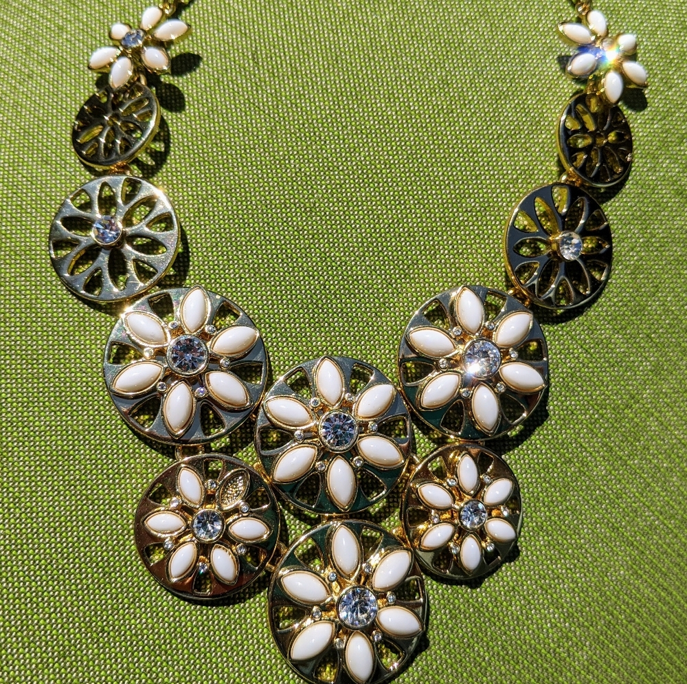 Kate Spade Eyelet Garden Statement Necklace